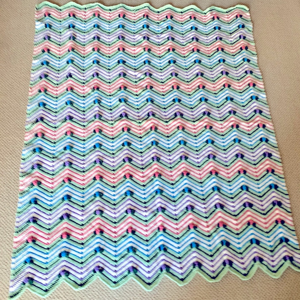 New Large Handmade Crocheted Throw